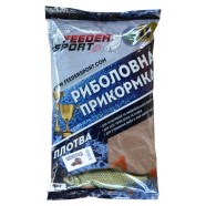 Прикормка для лову риби, Feeder Sport Плітка, 1кг, смак Шоколад, колір коричневий